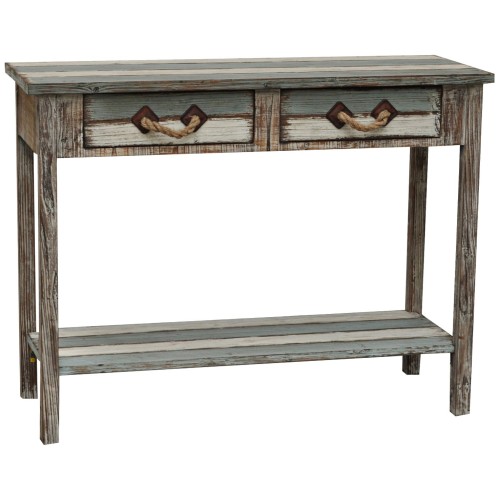 Crestview Nantucket Weathered Wood Console