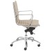 Dirk Taupe Leatherette Low Back Adjustable Office Chair