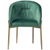 Baxton Studio Ballard Green Velvet Fabric Dining Chair