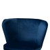 Farah Navy Blue Velvet Fabric Dining Chairs Set of 2
