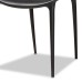 Baxton Studio Landry Black Stackable Dining Chairs Set of 4