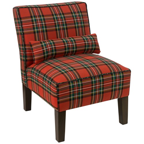 Metropol Ancient Stewart Red Fabric Slipper Chair