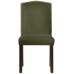 Calistoga Regal Moss Fabric Arched Dining Chair