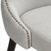 Ariana Light Gray Fabric Dining Chair