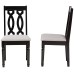 Baxton Studio Cherese Gray Fabric Dining Chairs Set of 2