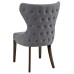 Ariana Dark Gray Fabric Dining Chair