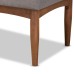 Baxton Studio Sanford Gray Fabric Tufted Dining Bench